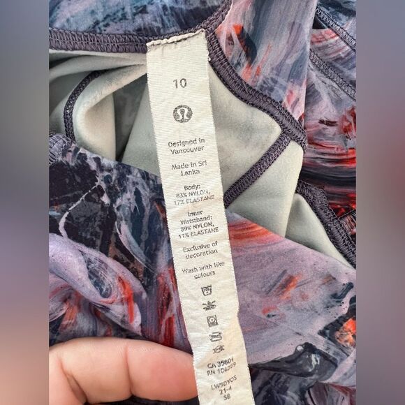 Lululemon Base Pace High-Rise Running Tight 28 Brushed Nulux Multi Color Size 10 - Picture 7 of 9